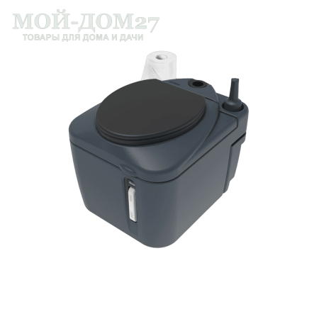 Торфяной туалет Rostok Eco 25 Графит | Мой-Дом27 | Стационарный торфяной биотуалет графитового цвета емкостью верхнего бака 20 л. и&nbsp;нижнего бака 45 л.<br>
 Отличительная черта туалета в разделении фракций в разные ёмкости. Это упрощает обслуживание туалета и избавляет от неприятного запаха в помещении.<br>
Высота сиденья: 45 см